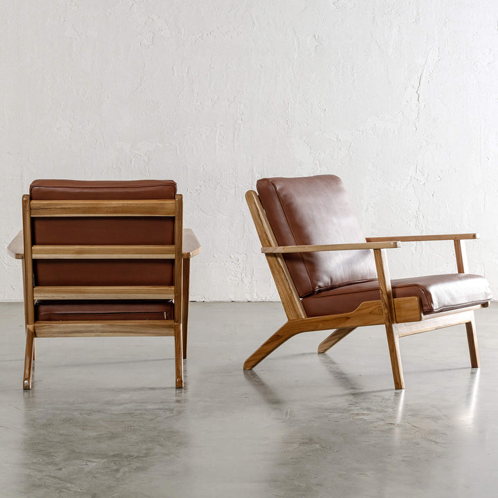 MALAND SVEN ARM CHAIR  |  TAN LEATHER