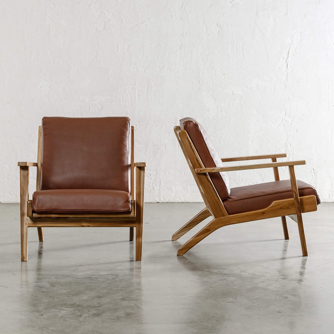 MALAND SVEN ARM CHAIR  |  TAN LEATHER