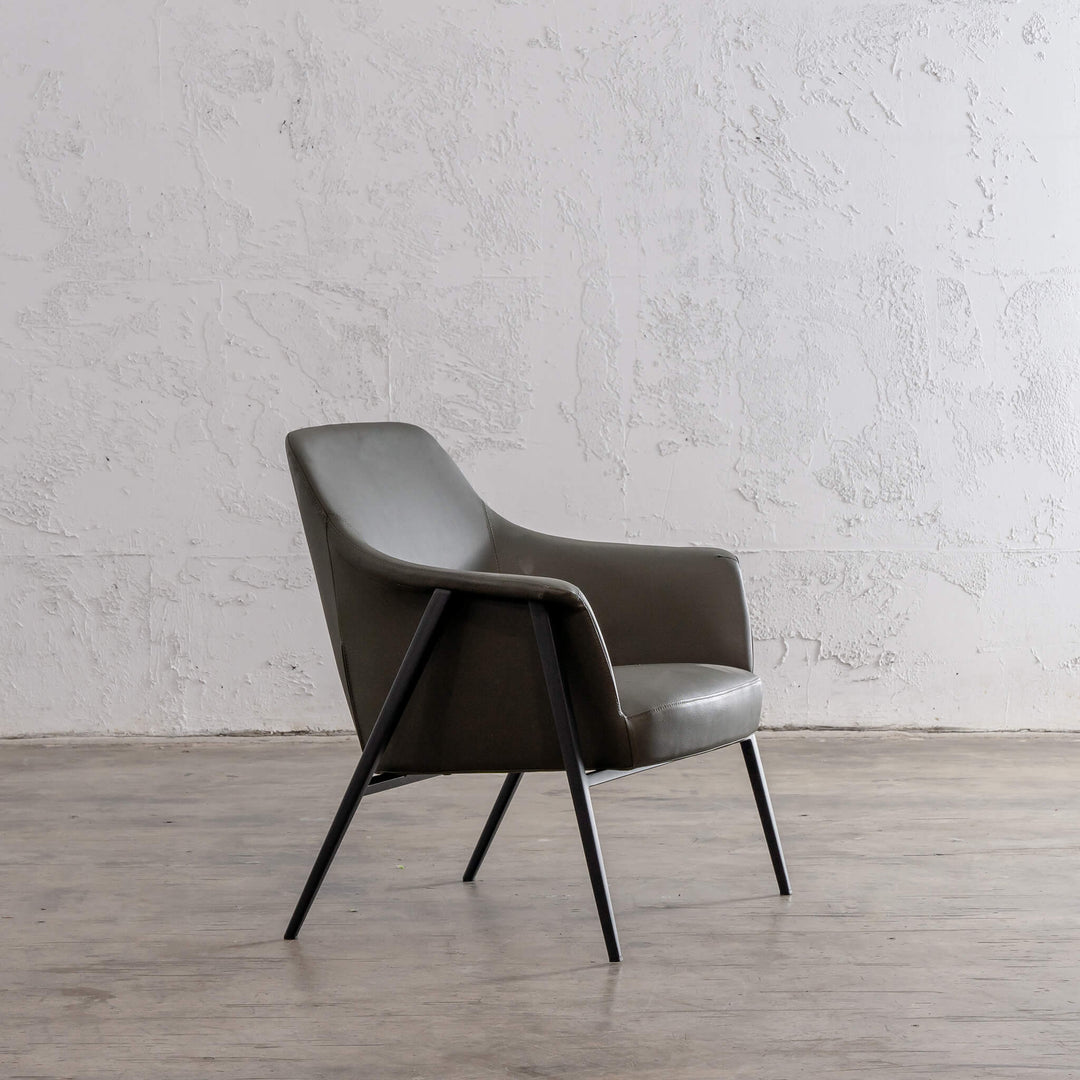 MARCUS ARM CHAIR   |  GREEN SMOKE OLIVE VEGAN LEATHER