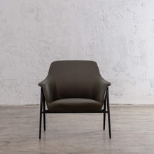 MARCUS ARM CHAIR   |  GREEN SMOKE OLIVE VEGAN LEATHER UNSTYLED