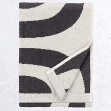 MARIMEKKO | MELOONI GUEST TOWEL, FACE TOWEL, HAND TOWEL | CHARCOAL + OFF WHITE