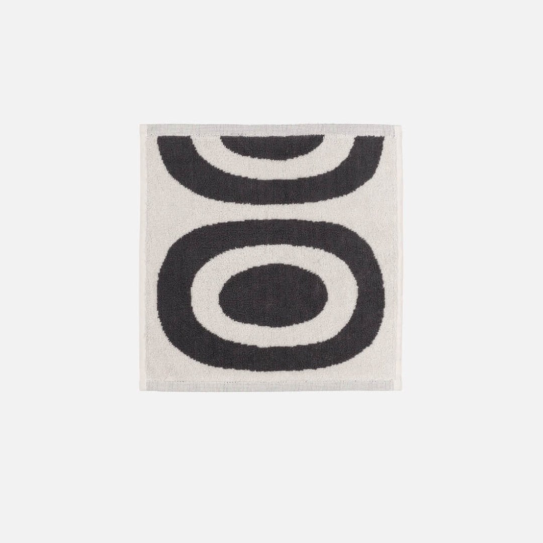 MARIMEKKO  |  MELOONI GUEST TOWEL, FACE TOWEL OR HAND TOWEL  |  CHARCOAL + OFF WHITE