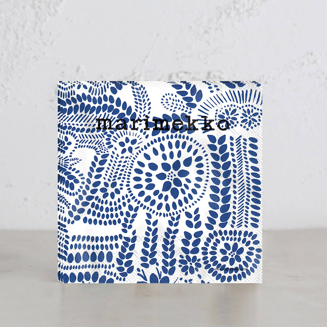 MARIMEKKO  |  NASIA PAPER NAPKINS  |  WHITE + BLUE