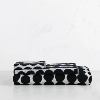 MARIMEKKO | RASYMATTO BATH BUNDLE SINGLE | BLACK SPOT