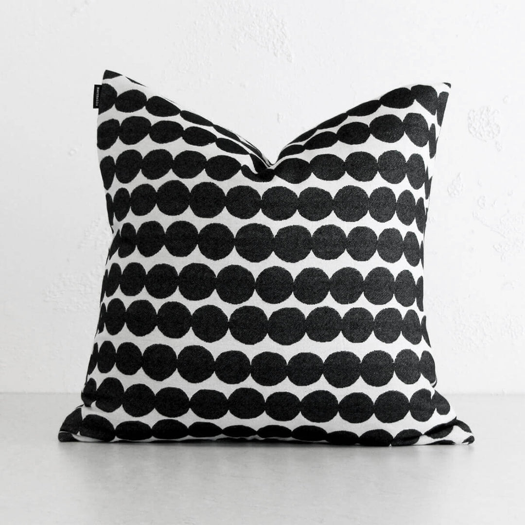 MARIMEKKO | RASYMATTO CUSHION | BLACK + WHITE