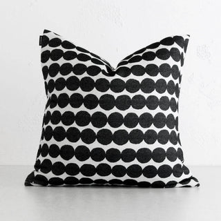 MARIMEKKO | RASYMATTO CUSHION | BLACK + WHITE
