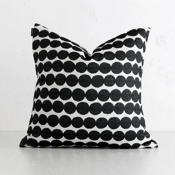 MARIMEKKO | RASYMATTO CUSHION | BLACK + WHITE