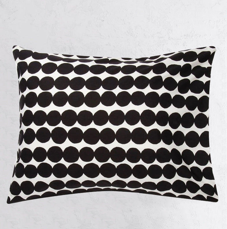 MARIMEKKO  |  RASYMATTO PILLOW CASE  |  BLACK + WHITE  |  50 X 70