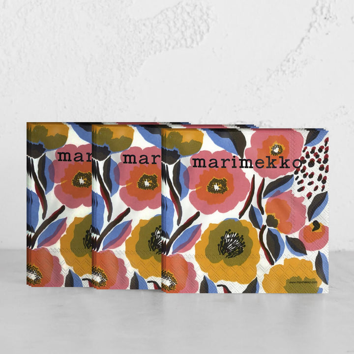 MARIMEKKO | ROSARIUM PAPER NAPKIN BUNDLE | WHITE ROSE