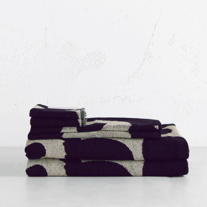 MARIMEKKO | UNIKKO BATH TOWEL BUNDLE DOUBLE | DARK BLUE