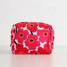 Marimekko Unikko Vilja Cosmetic Bag in Red and pink