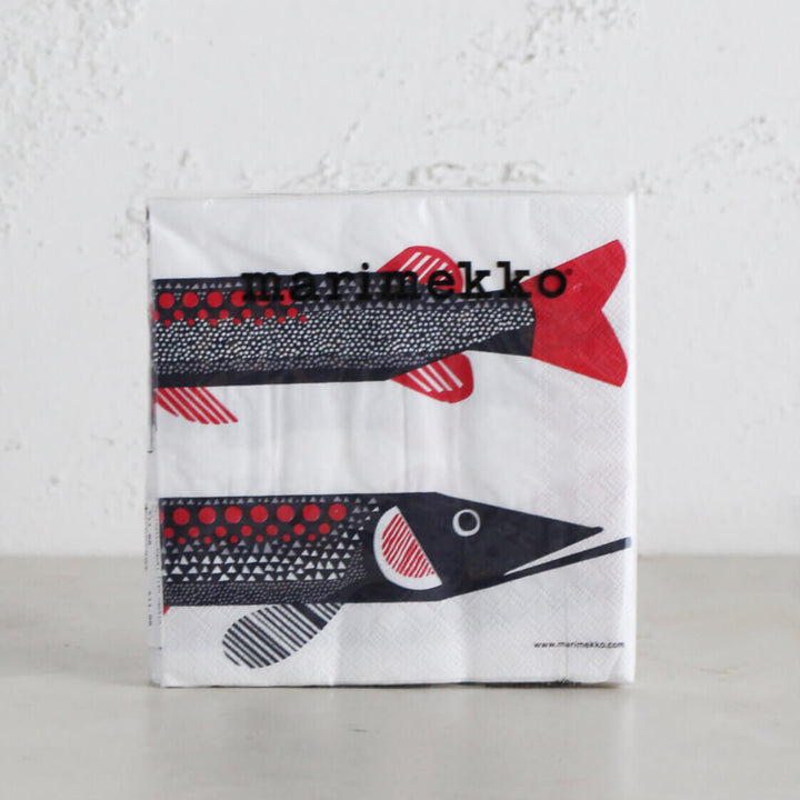 MARIMEKKO  |  HAUKI FISH PAPER NAPKINS  |  LUNCH PAPER SERVIETTES