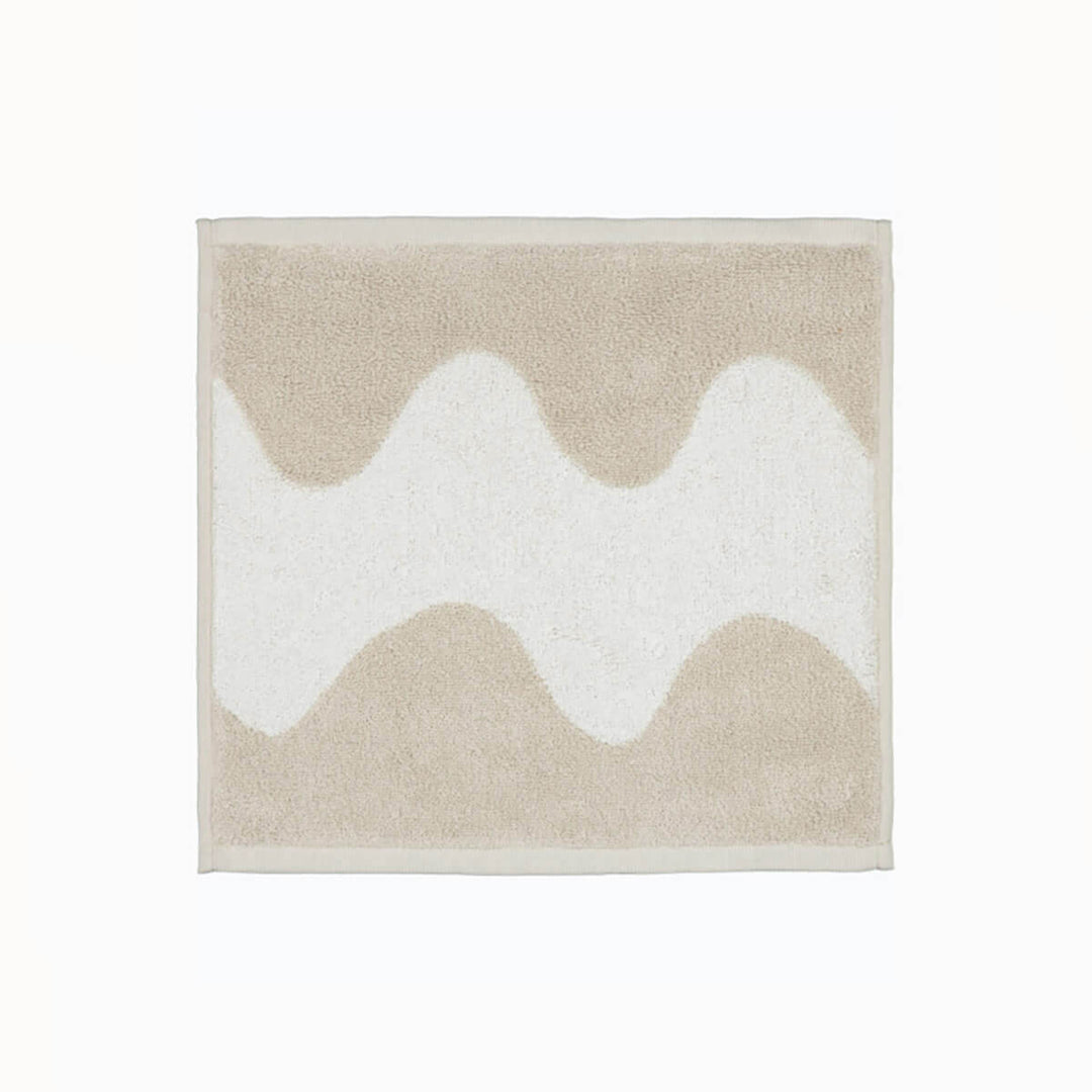 MARIMEKKO  |  LOKKI GUEST TOWEL, FACE TOWEL OR HAND TOWEL  |  BEIGE + WHITE