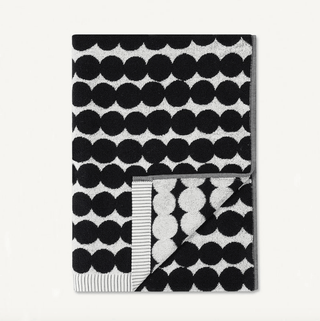 MARIMEKKO RASYMATTO BATH TOWELS  | BLACK SPOT  |  MODERN BATHROOM