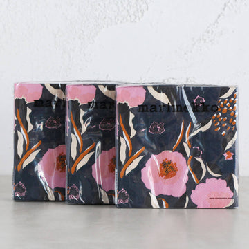 MARIMEKKO  |  ROSARIUM PAPER NAPKINS  |  FLORAL BLUE  |  LUNCH SERVIETTES