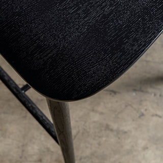 MARKOS CHAIR COLLECTION | BLACK GRAIN CLOSE UP
