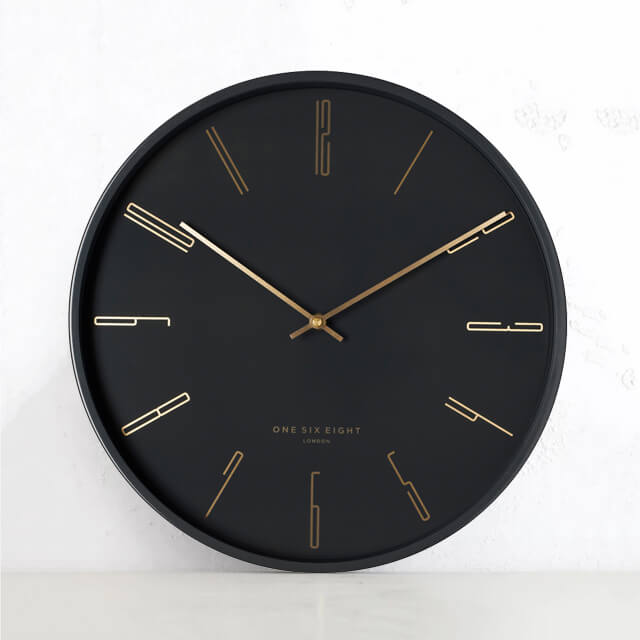 MAYA SILENT WALL CLOCK | CHARCOAL | 40CM