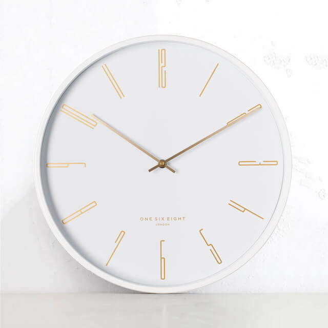 MAYA SILENT WALL CLOCK | WHITE | 40CM