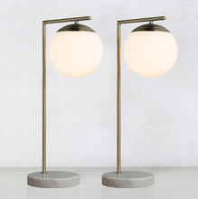 REMI TABLE LAMP | ANTIQUE BRASS + MARBLE BASE | BUNDLE x 2