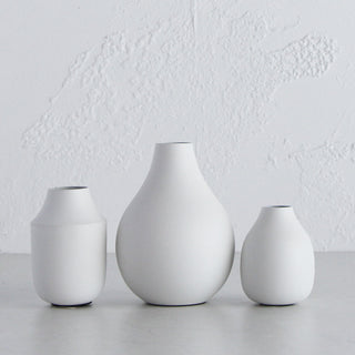 MONA TRIO VASES WHITE
