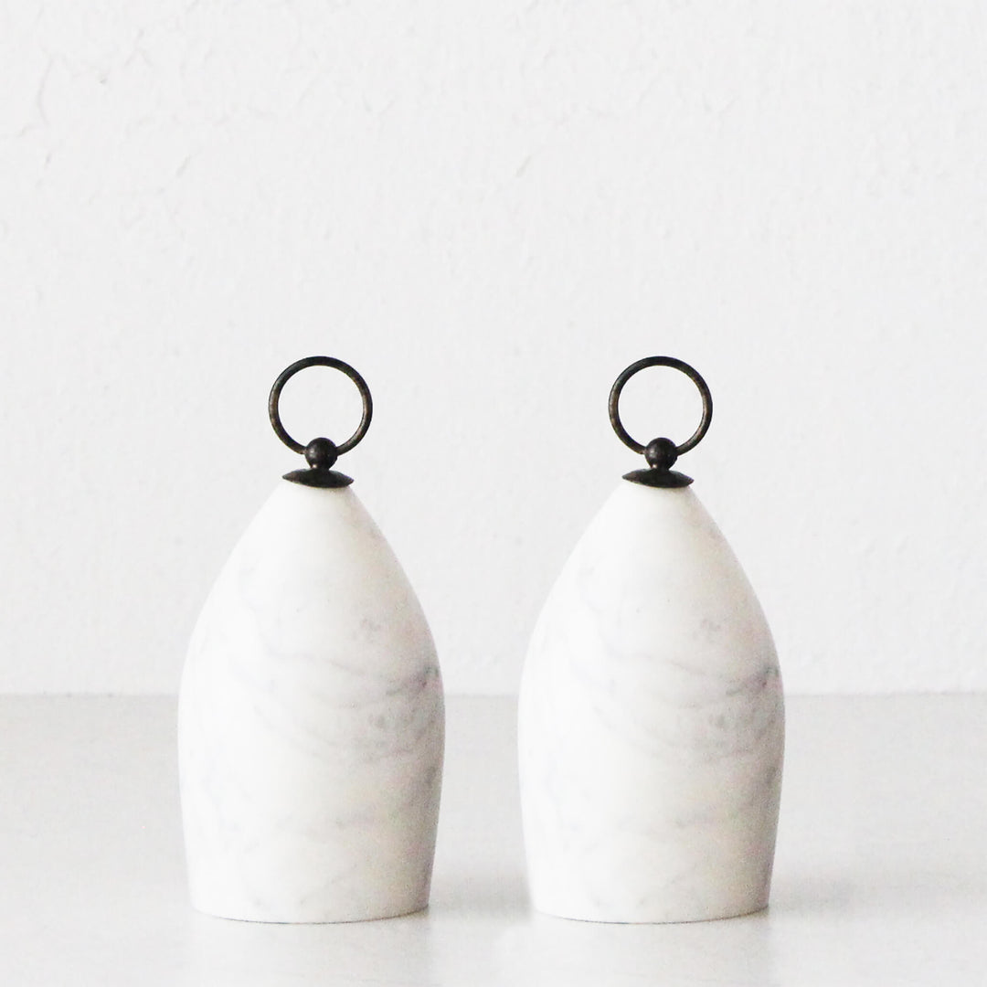 NESSA DOOR STOP  |  BUNDLE x 2  |  WHITE MARBLE