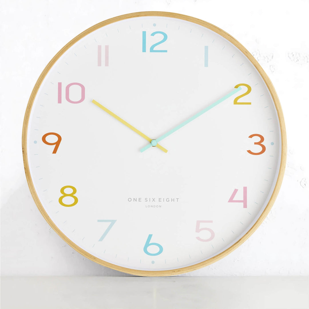 ONE SIX EIGHT LONDON  |  DREAM SILENT WALL CLOCK  |  WHITE  |  53CM