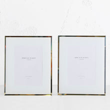 ONE SIX EIGHT LONDON  |  GLASS PHOTO FRAME  | WHITE | 5 x 7 IN. SET OF 2