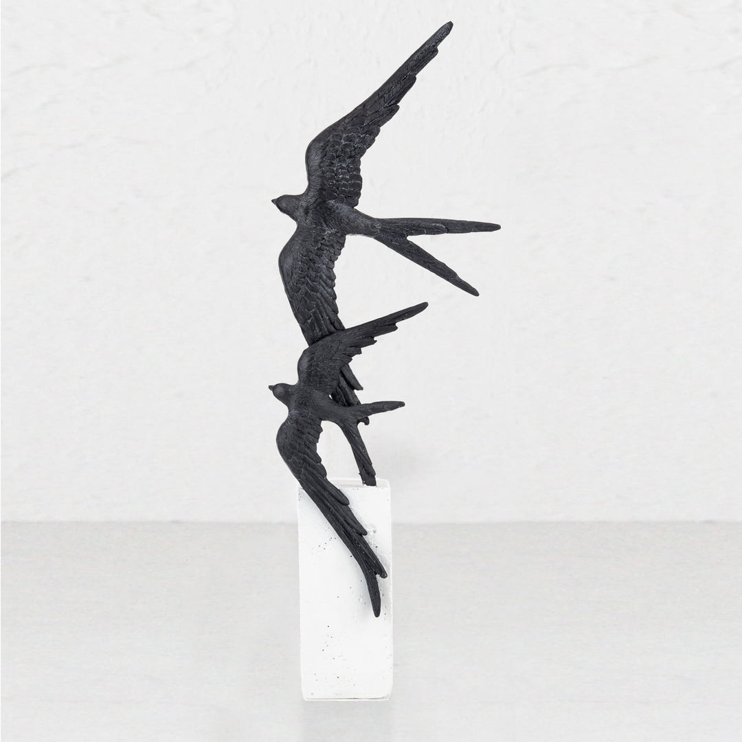 ORA BIRD SCULPTURE  |  BLACK + MARBLE