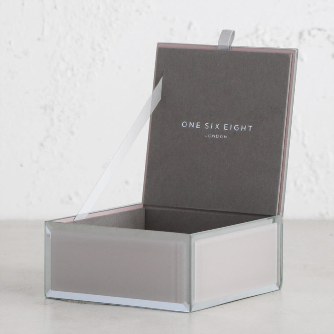 ONE SIX EIGHT LONDON  |  SARA GLASS JEWELLERY BOX  |  NUDE SMALL