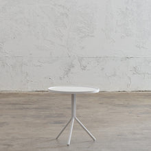 PALOMA OTKA ROUND SIDE TABLE BUNDLE OF 2 | WHITE ALUMINIUM