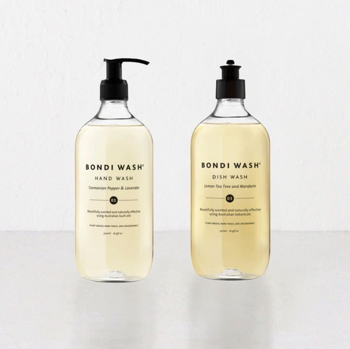 BONDI WASH KITCHEN PAMPER DUO  |  HAND WASH + DISH WASH