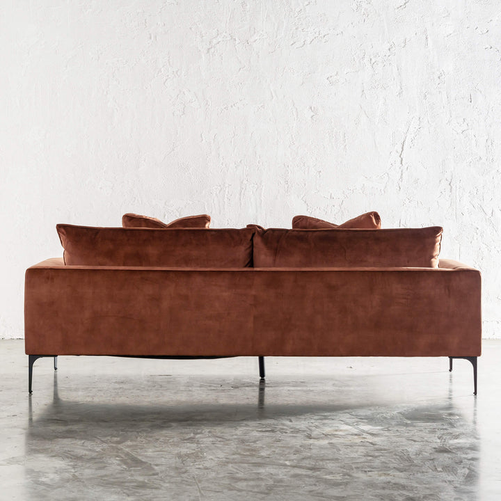 PILOTI 3 SEATER SOFA  |  TERRA RUST REAR VIEW