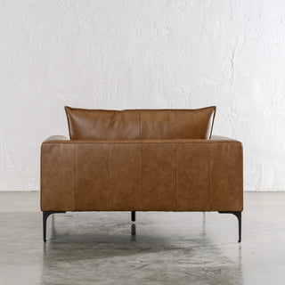 PILOTI CHAISE LOUNGE CHAIR BACK VIEW  |  DAKOTA SADDLE TAN