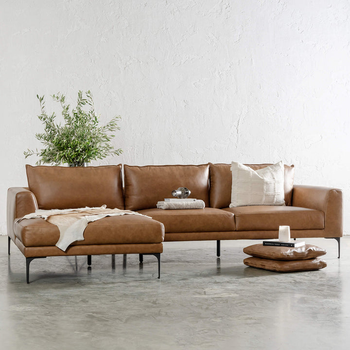 PILOTI MODULAR LOUNGE SOFA   |  DAKOTA SADDLE TAN