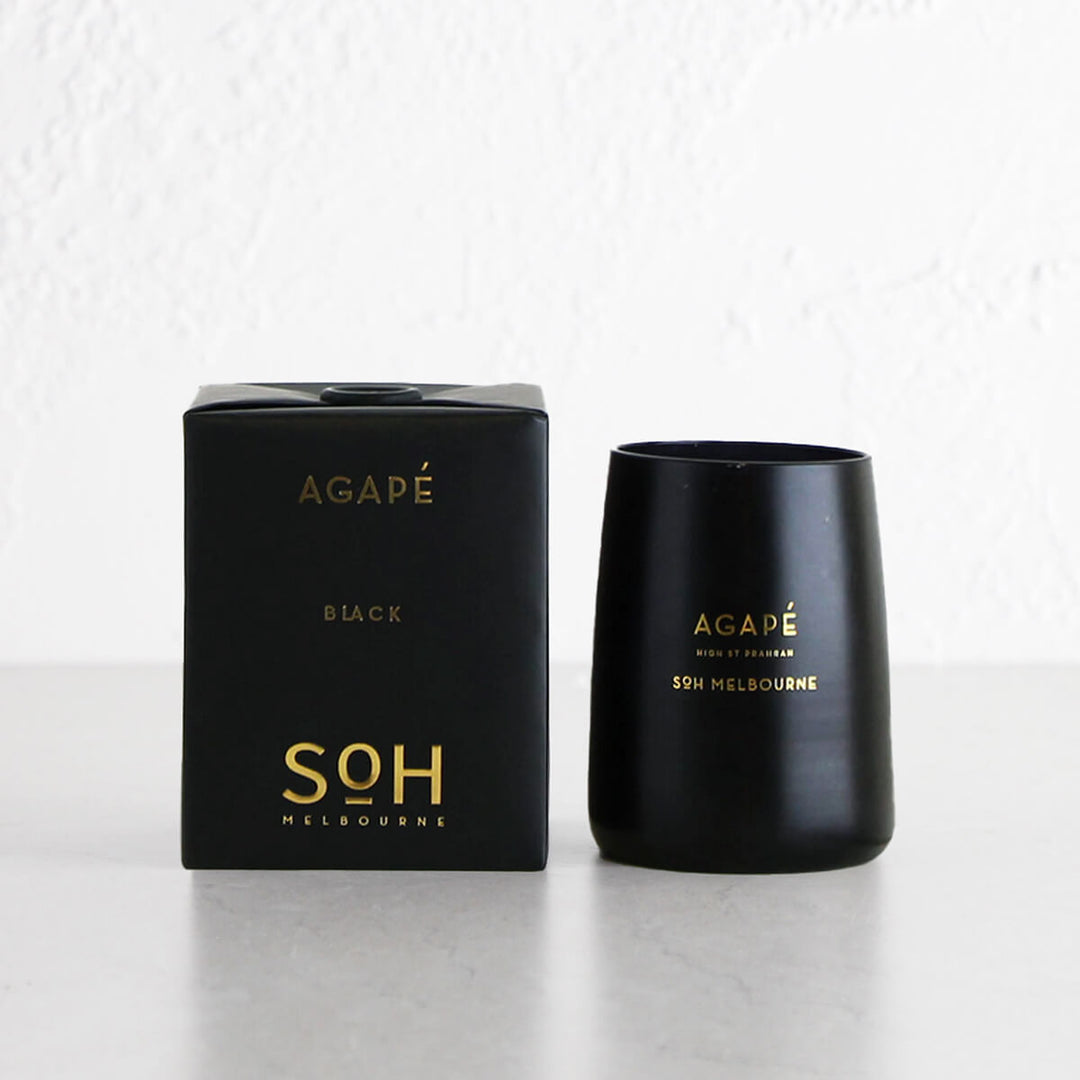 SOH MELBOURNE  |  SOY WAX CANDLE  |  AGAPE BLACK