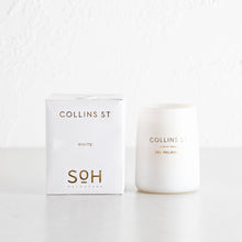 SOH MELBOURNE  |  SOY WAX CANDLE  |  COLLINS ST MATTE WHITE