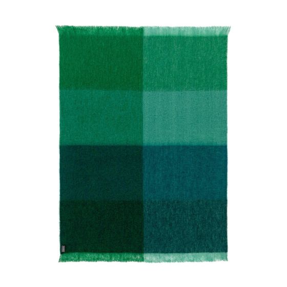 ST ALBANS MOHAIR THROW RUG  |  EMERALD