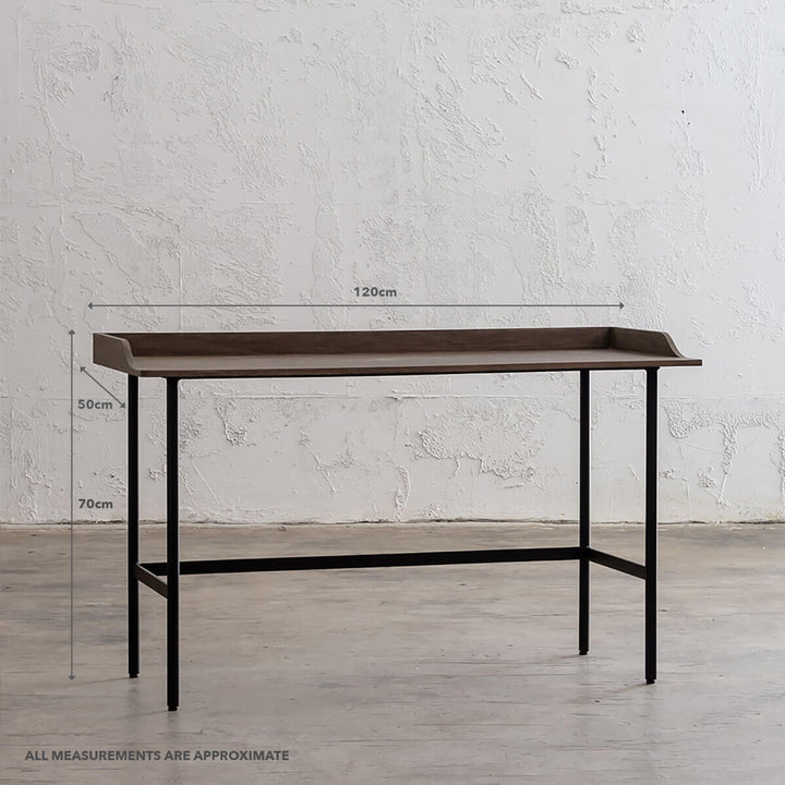 SAUVAGE LONDA DESK  |  GREY WASH WITH MEASUREMENTS