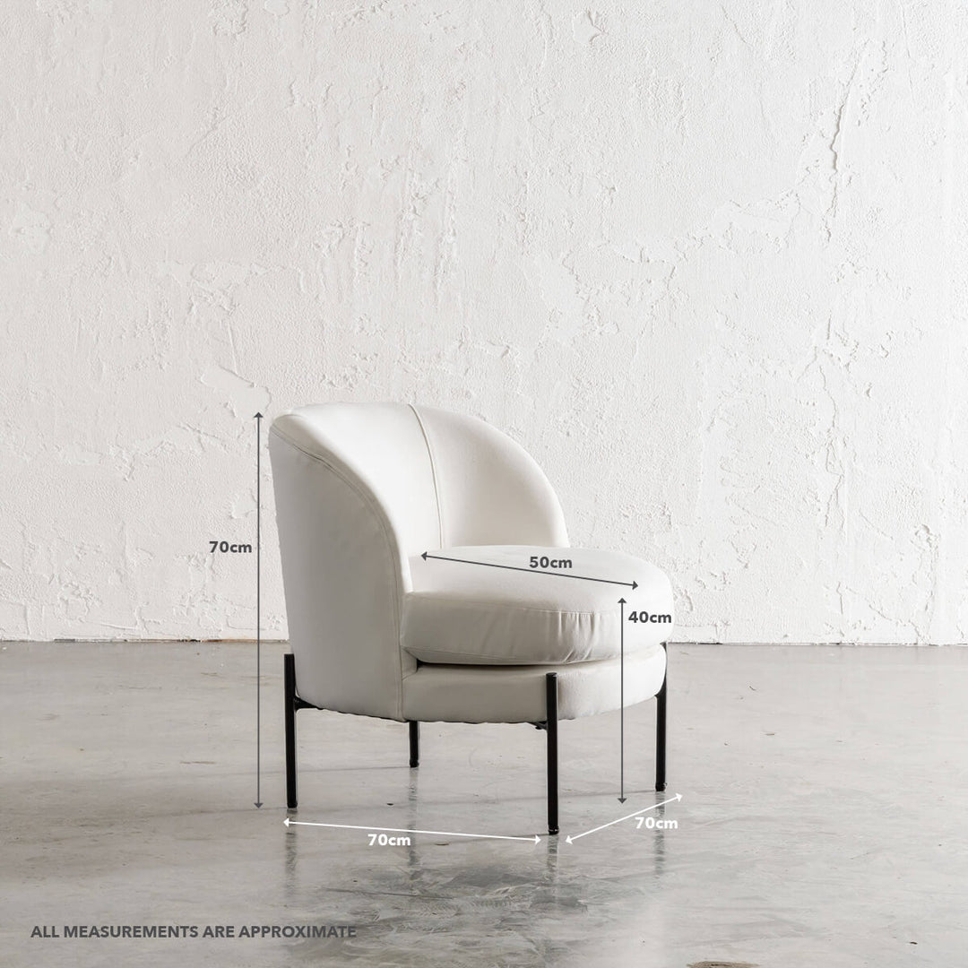 SEVILLA MODERNA TUB CHAIR   |  POLAR WHITE