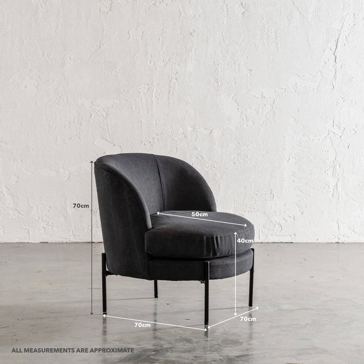 SEVILLA MODERNA TUB CHAIR   |  CARBON ASH MARLE