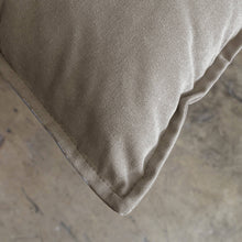 SEVILLA SLIP COVER ARM CHAIR  |  OYSTER LINEN GREY  |  LOUNGE FURNITURE FABRIC CLOSEUP
