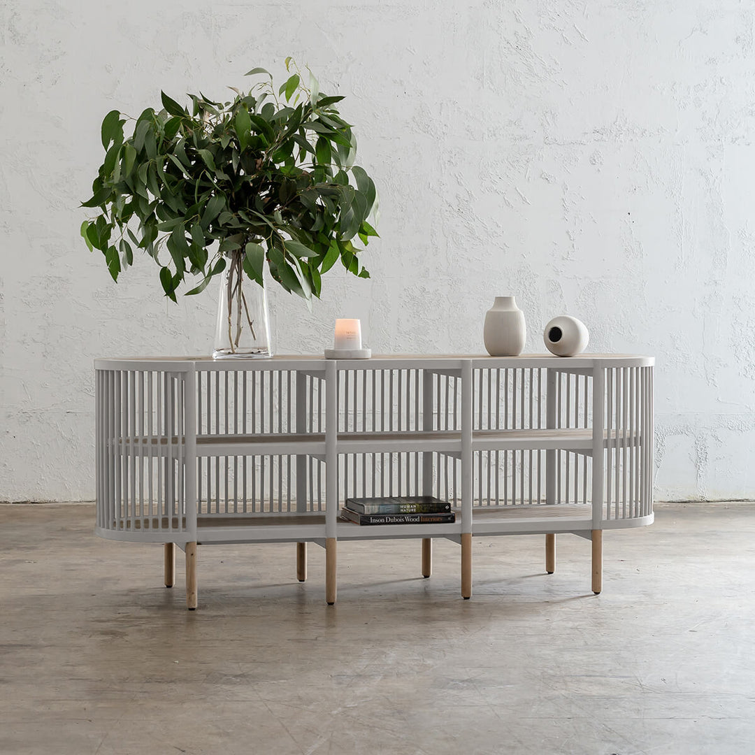PRE ORDER  |  SILAS OPEN SLATTED SIDEBOARD CONSOLE  |  IVORY