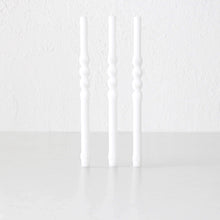 SPIRAL TAPER CANDLE BUNDLE  |  WHITE  |  SET OF 3