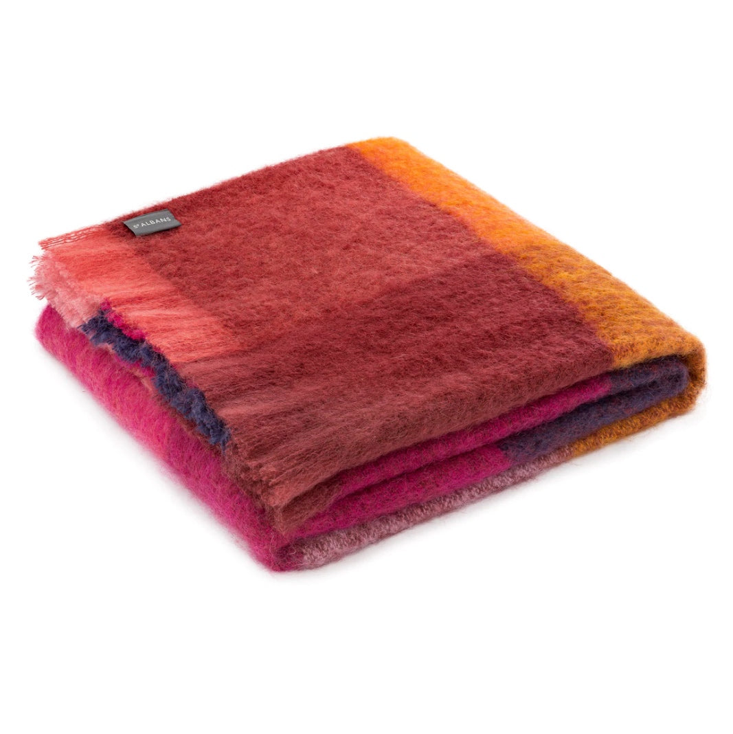 ST ALBANS MOHAIR THROW RUG  |  ANNIE