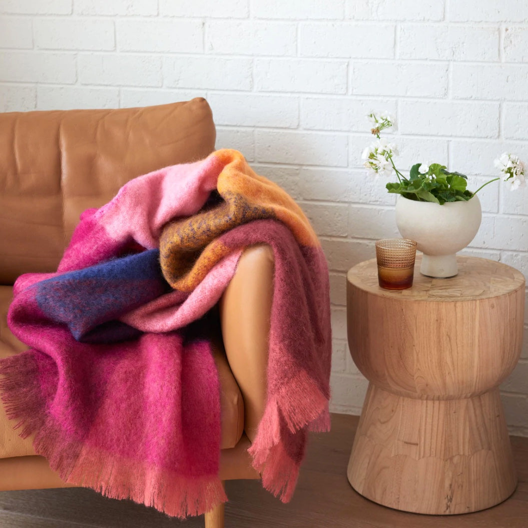 ST ALBANS MOHAIR THROW RUG  |  ANNIE