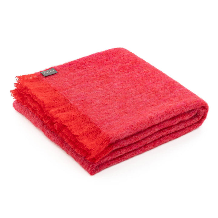 ST ALBANS MOHAIR THROW RUG  |  POMEGRANATE