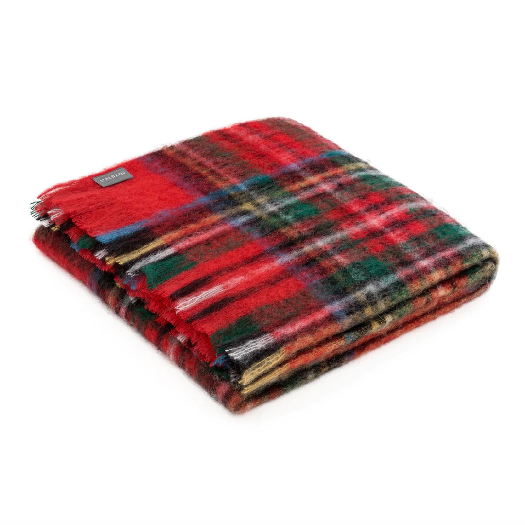 ST ALBANS MOHAIR THROW RUG  |  ROYAL STEWART