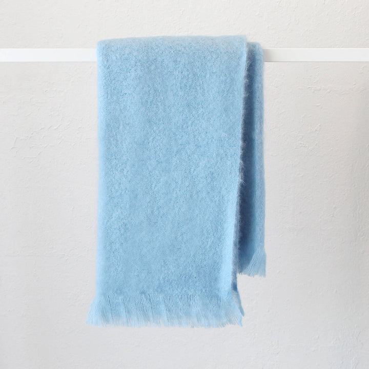 ST ALBANS MOHAIR THROW RUG | SKYE