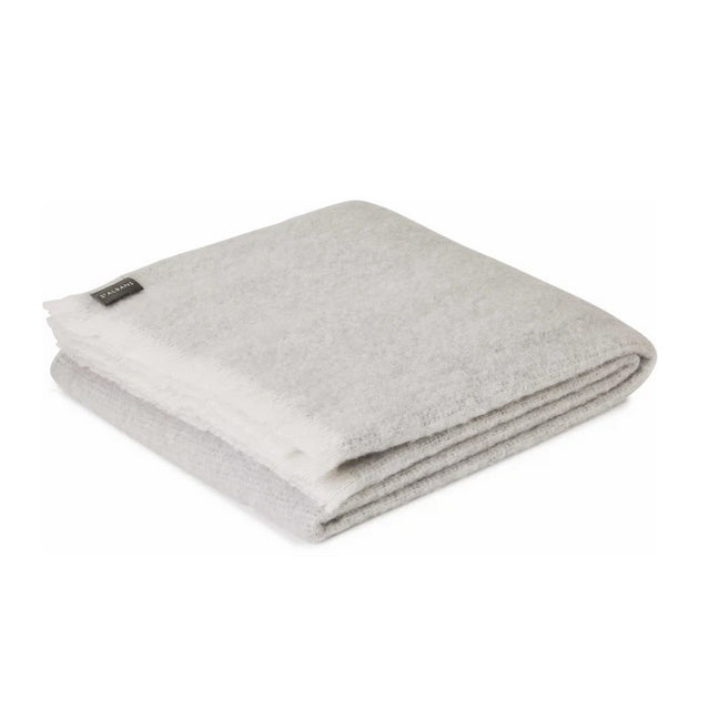 ST ALBANS ALPACA THROW RUG  |  HEATHER GREY  |  WINTER BLANKET FOLDED