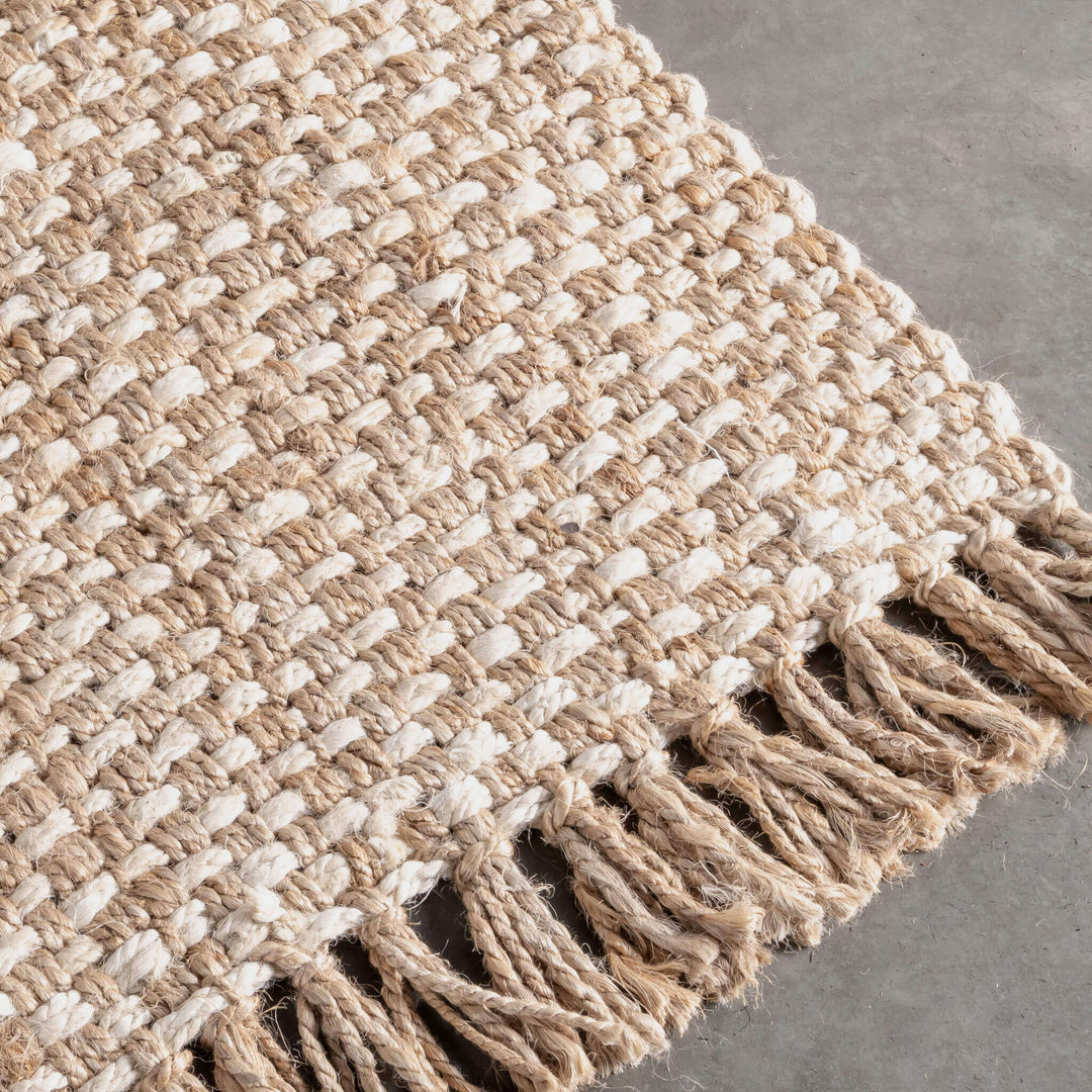 SUTTON JUTE RUNNERS  |  WHITE + NATURAL